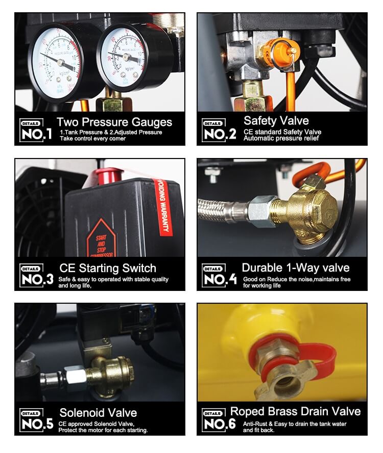 detail solenoid valve 2hp direct drive compressor