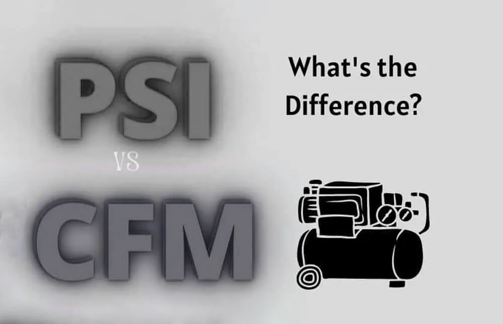 difference between psi and cfm