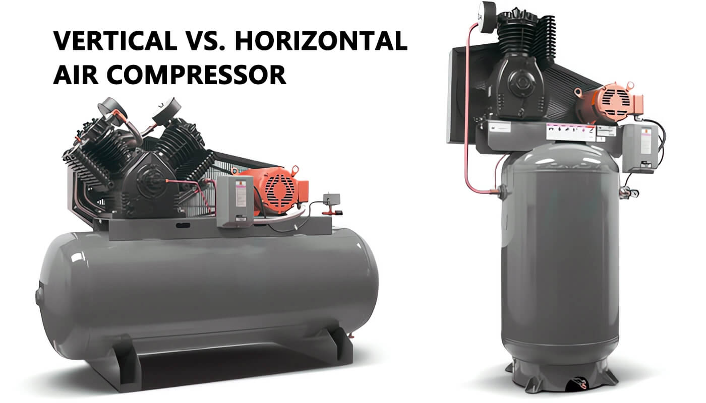compresor de aire vertical vs horizontal