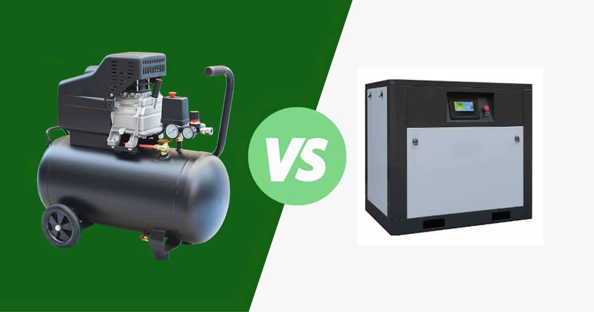 which is the better piston and screw compressor