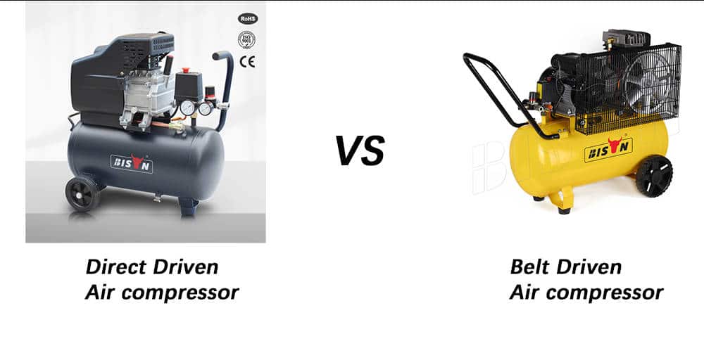direct driven vs belt driven air compressor