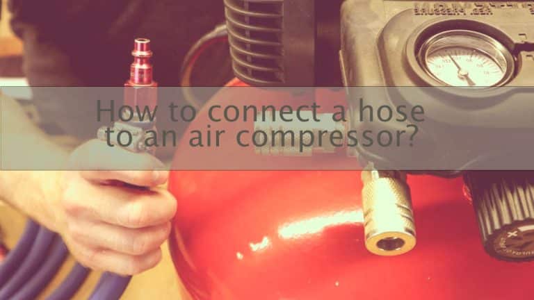 cómo conectar la manguera de aire a un compresor de aire