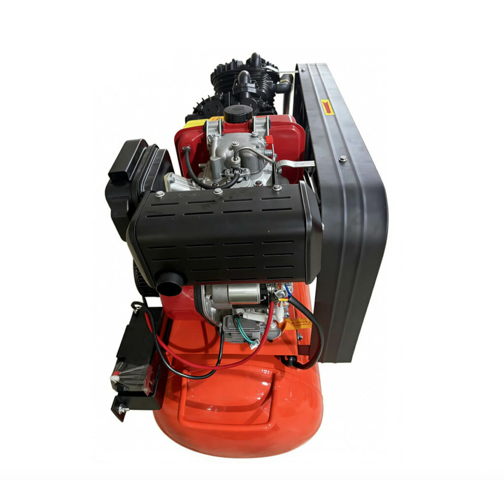 10hp diesel engine driven air compressor with 200l tank