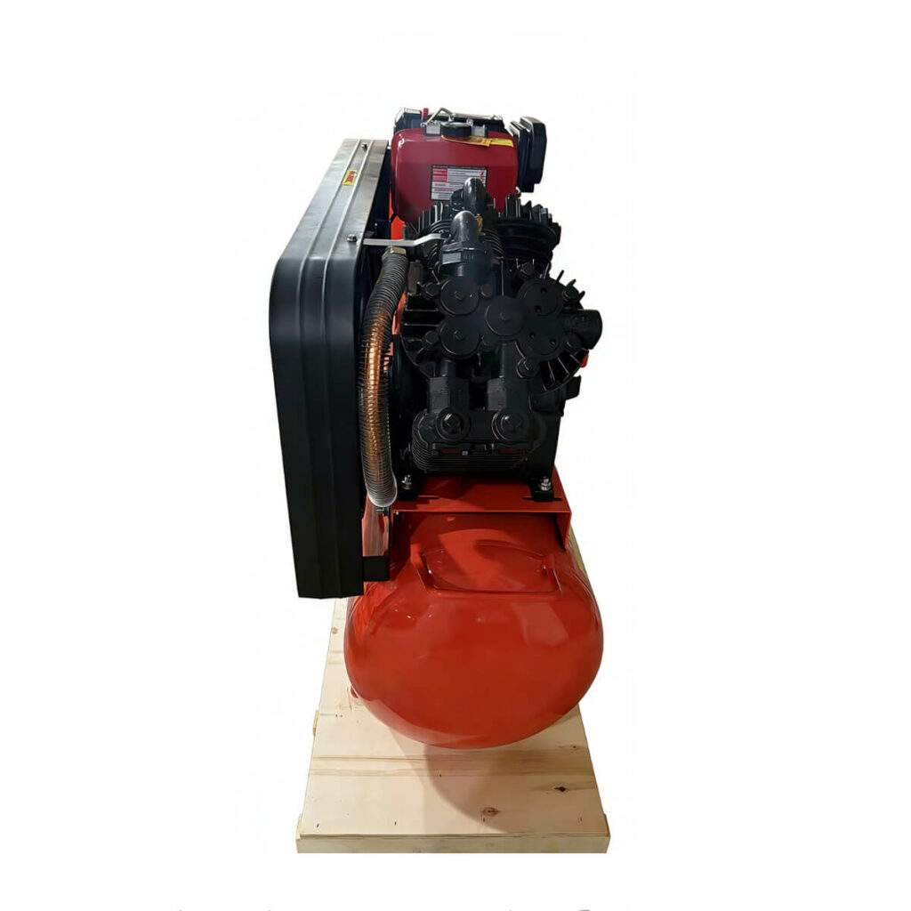 10hp diesel engine driven air compressor with 200l tank 3