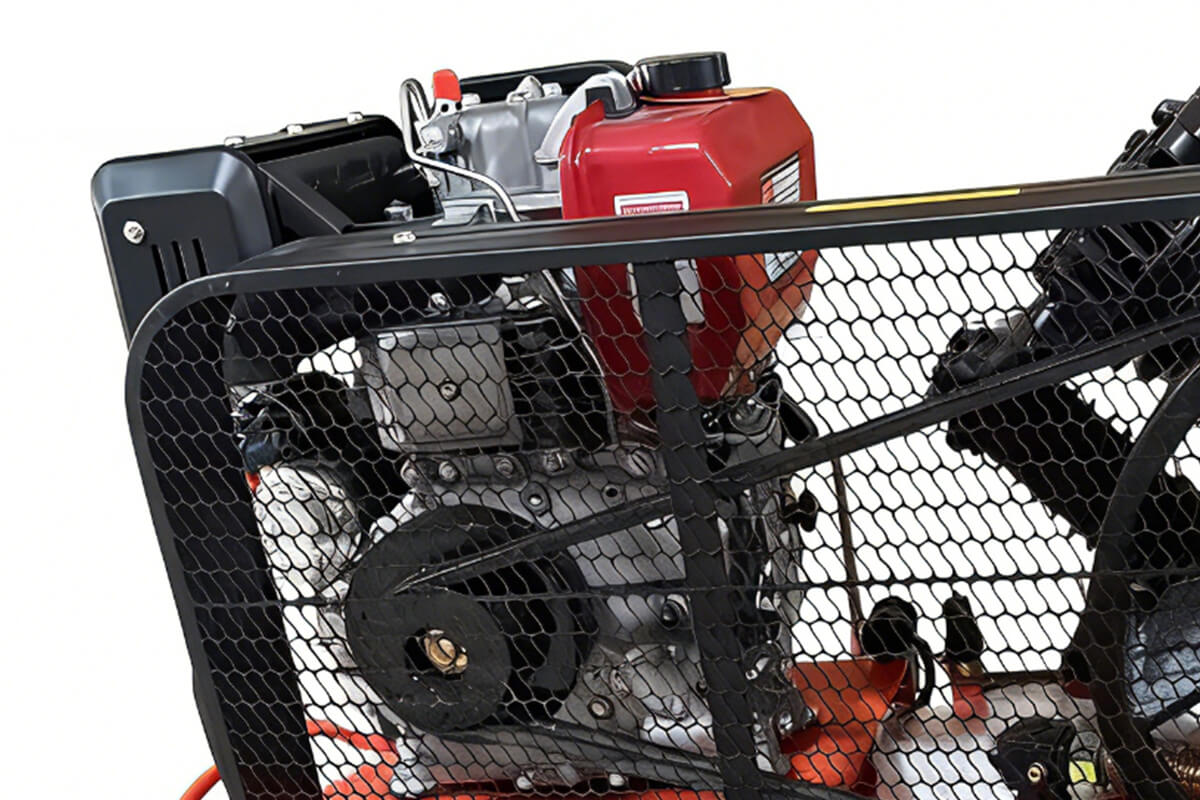 10hp diesel engine driven air compressor with 200l tank details 2